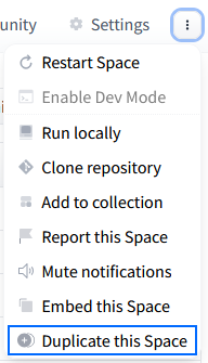 Hugging Face Duplicate Space