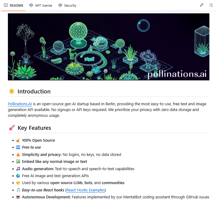 Pollinations.AI website
